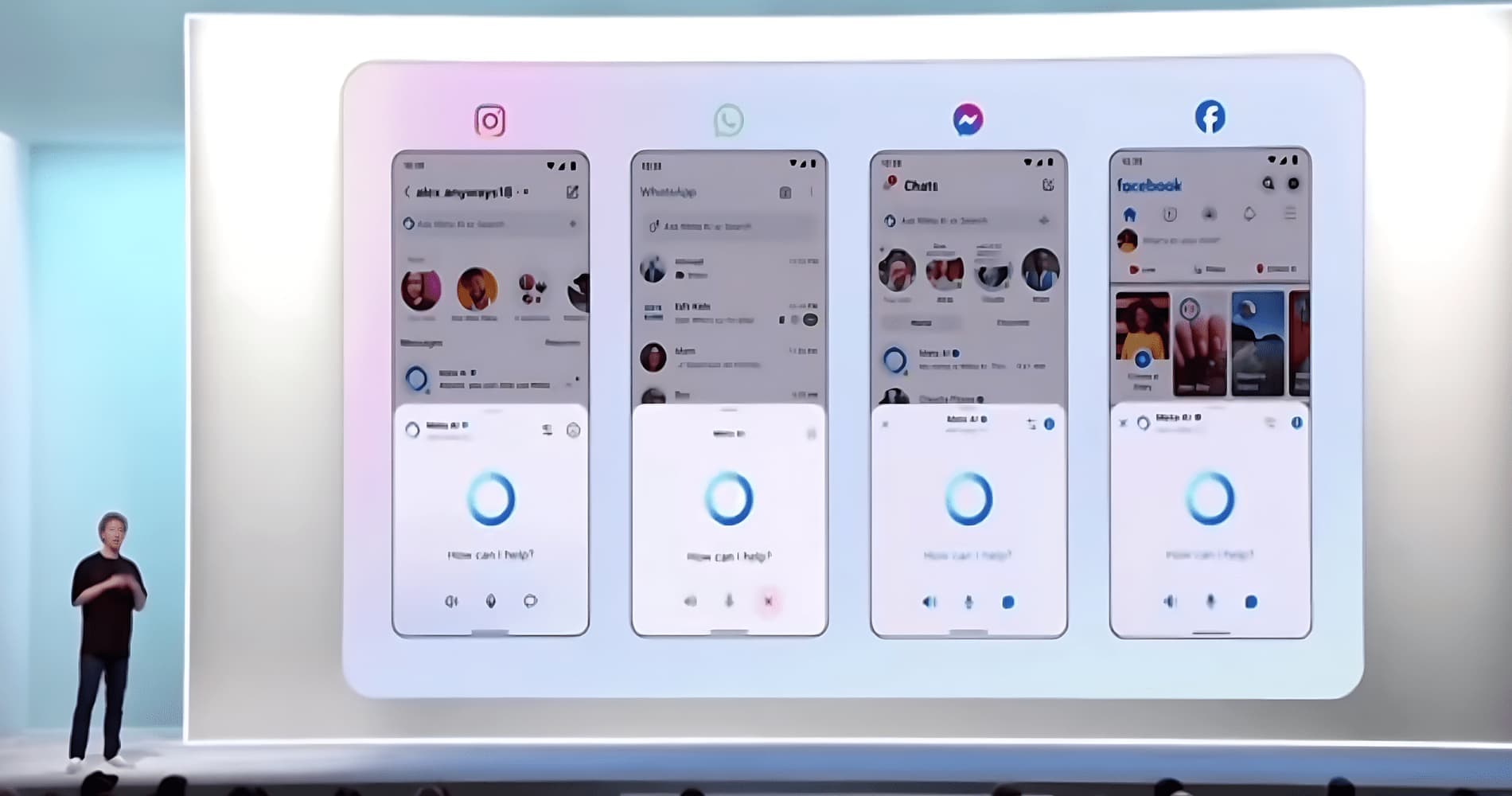 مارك زوكربيرج يعرض أحد المزايا الجديدة خلال حدث Meta Connect 2024