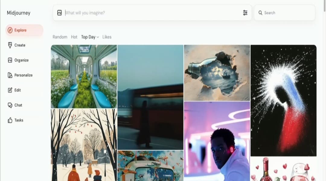 واجهة Midjourney تحتوي على خيار "Edit" المُحرّر الجديد لتعديل اي صورة بالذكاء الاصطناعي