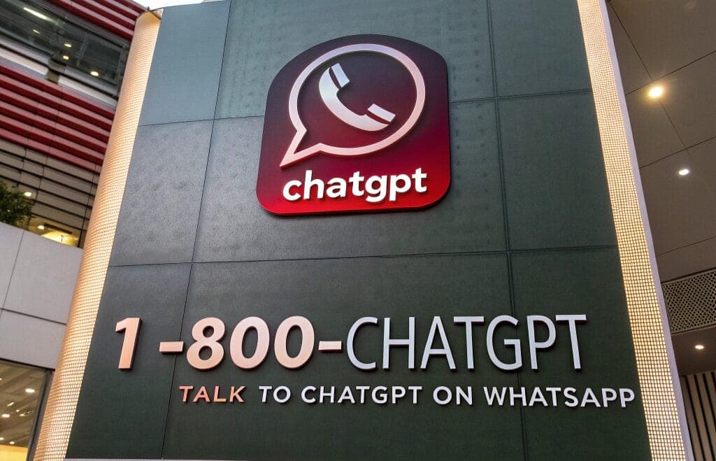 أوبن إيه آي تتيح الدردشة مع ChatGPT هاتفيا وعبر الواتساب باستخدام الرقم 1-800-CHATGPT