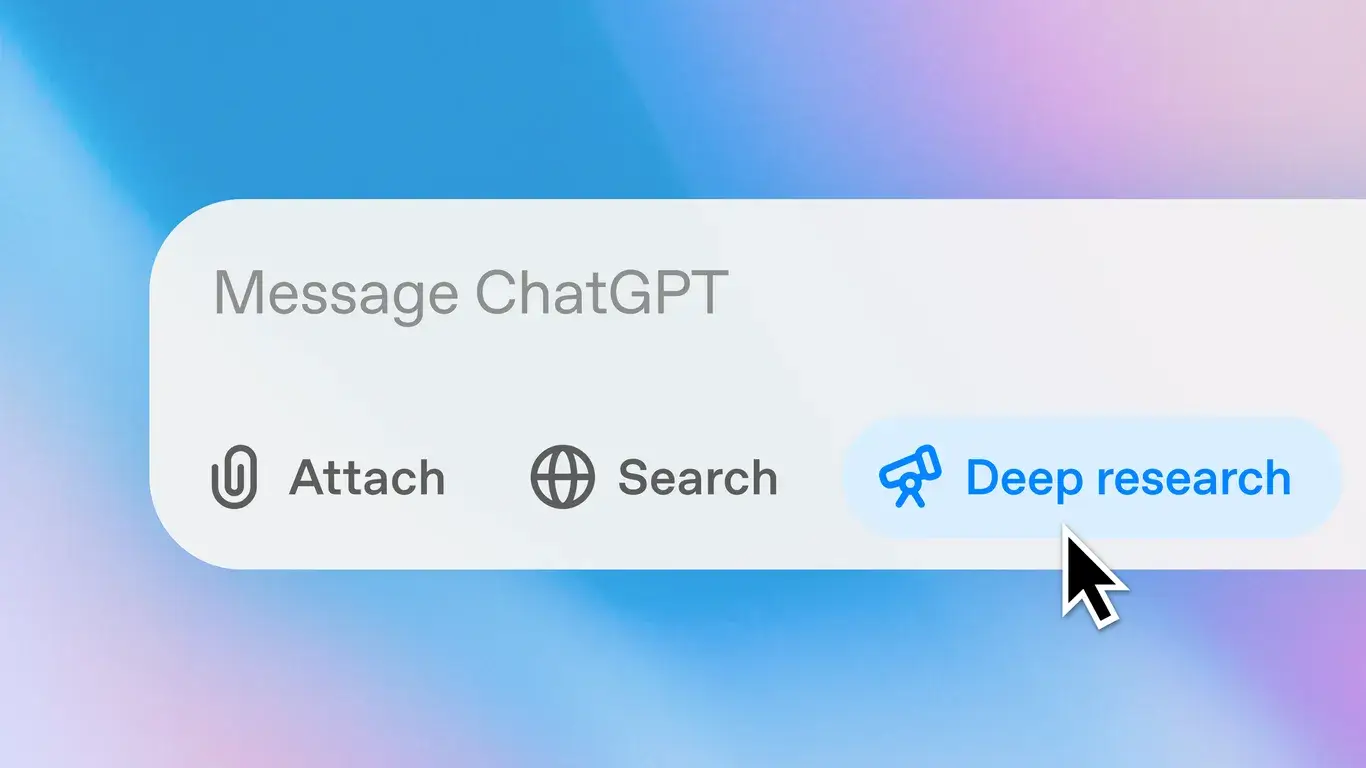 أداة البحث العميق "Deep Research" في واجهة ChatGPT