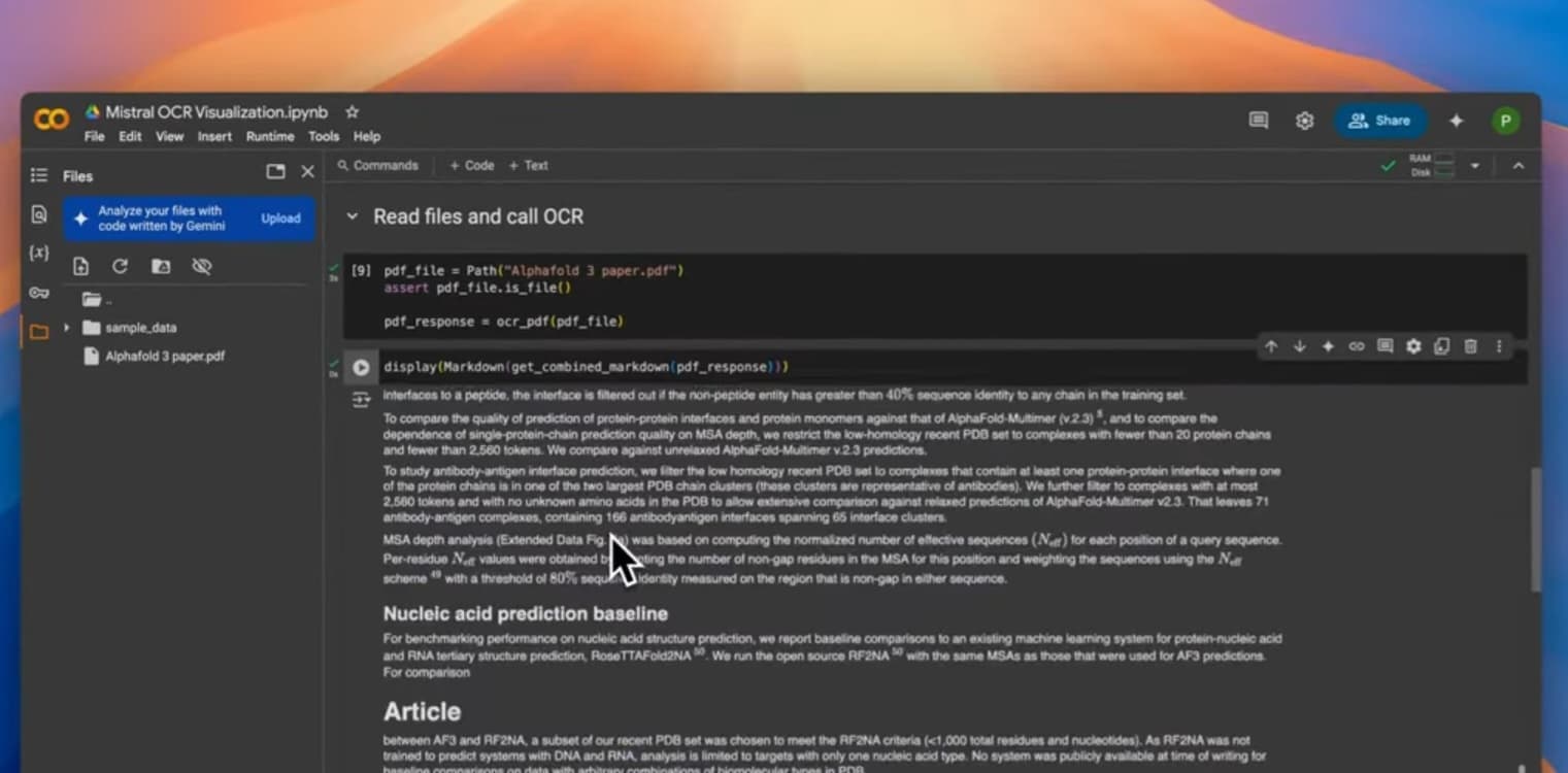 Mistral OCR: معالجة ملفات PDF بسهولة وذكاء.