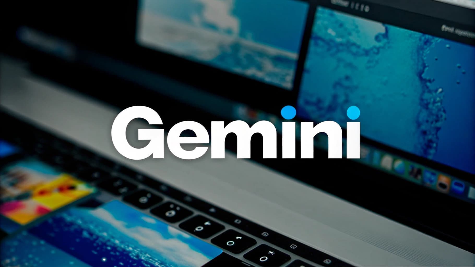 تجسيد لنموذج جيميني من جوجل، مع خلفية تبرز فكرة إزالة العلامات المائية