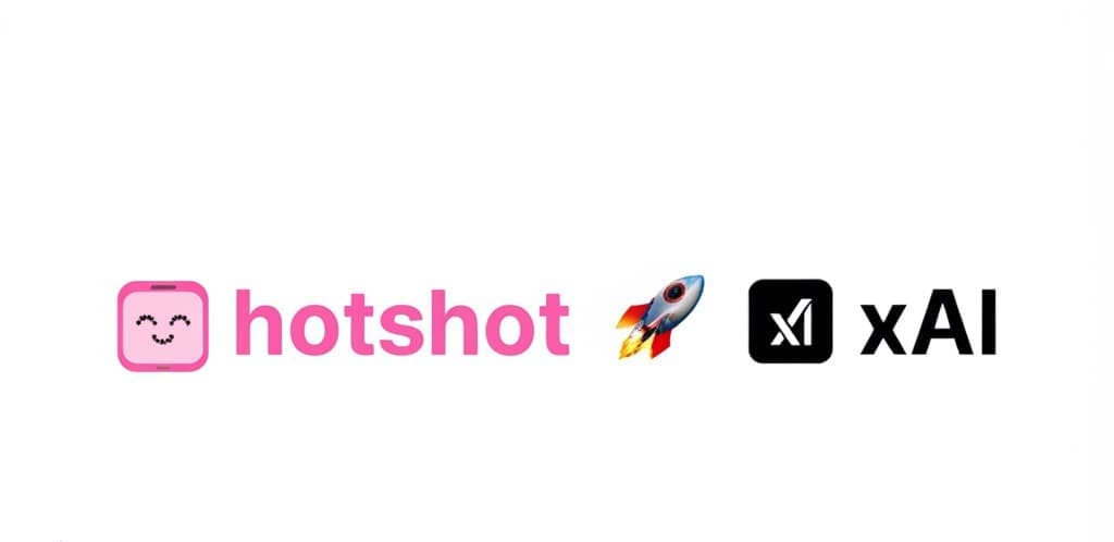 xAI تستحوذ على Hotshot لتعزيز الذكاء الاصطناعي في الفيديو - شعار Hotshot و xAI