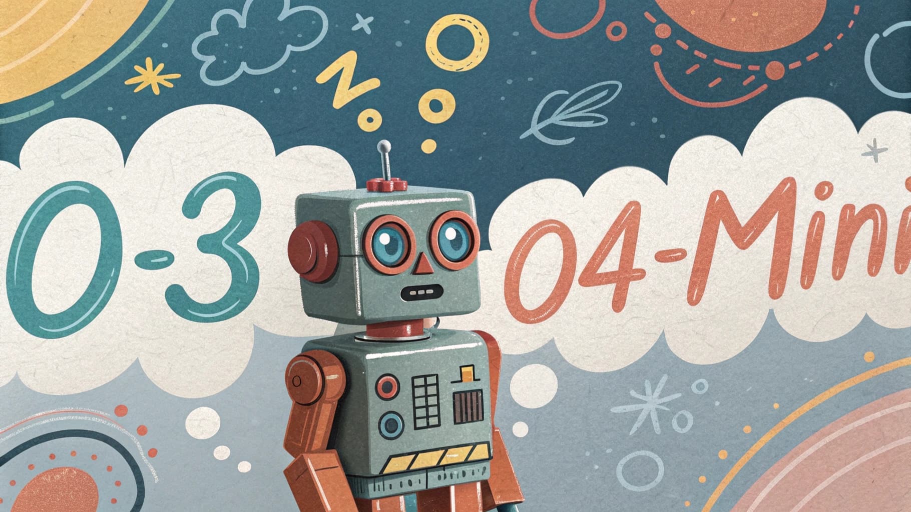 رسم توضيحي لروبوت يمثل نماذج الذكاء الاصطناعي OpenAI o3 و o4-mini ومشاكل الهلوسة المتعلقة بها