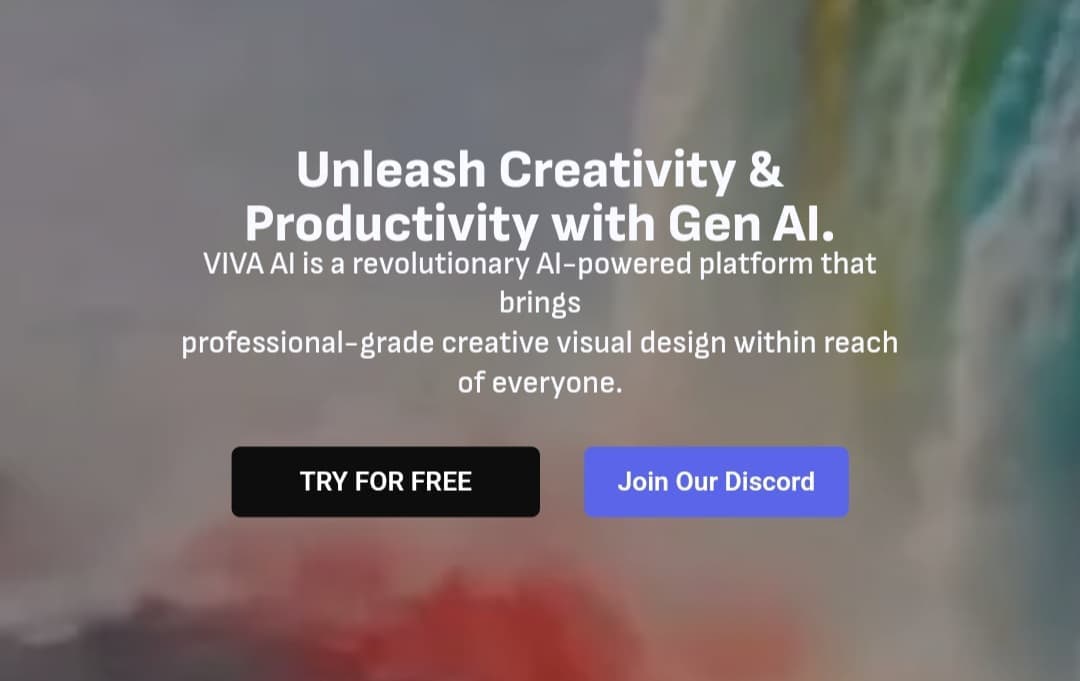 Vivago.ai website interface showing option to start using for free.