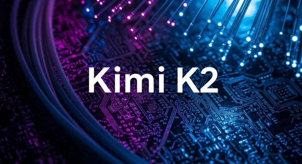 A graphic comparing Kimi K2's performance benchmarks against competitor models.