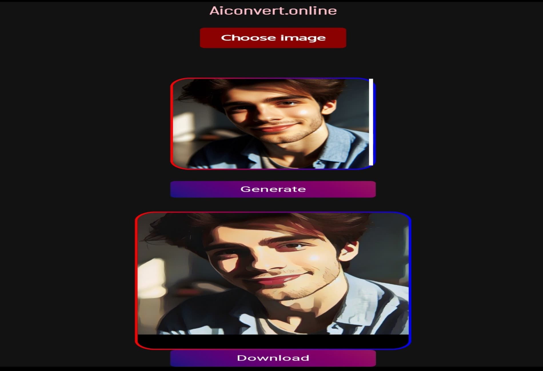 Cartoonify tool from aiconvert.online تحويل الصور إلى كارتون بالذكاء الاصطناعي أونلاين مجانًا باستخدام أداة Cartoonify من AI Convert