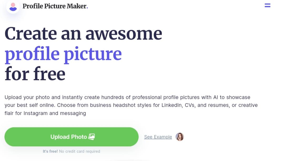 موقع PFPmaker.com لإنشاء صور الملفات الشخصية بالسوشيال ميديا و تعديل الصور بالذكاء الاصطناعي