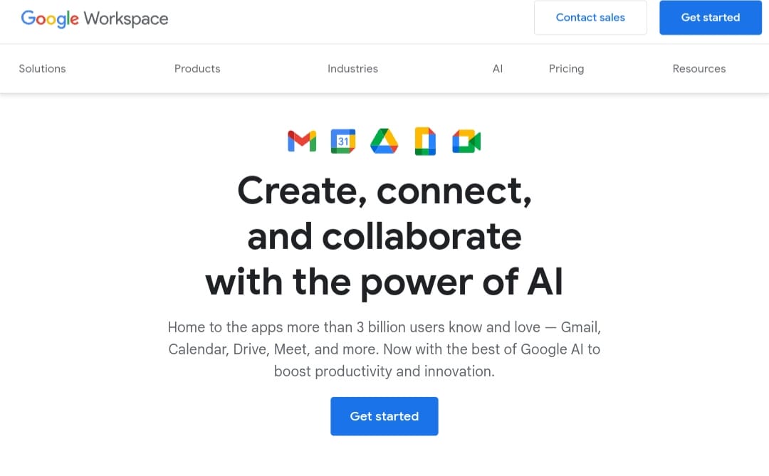 واجهة منصة Google Workspace واجهة منصة Google Workspace
