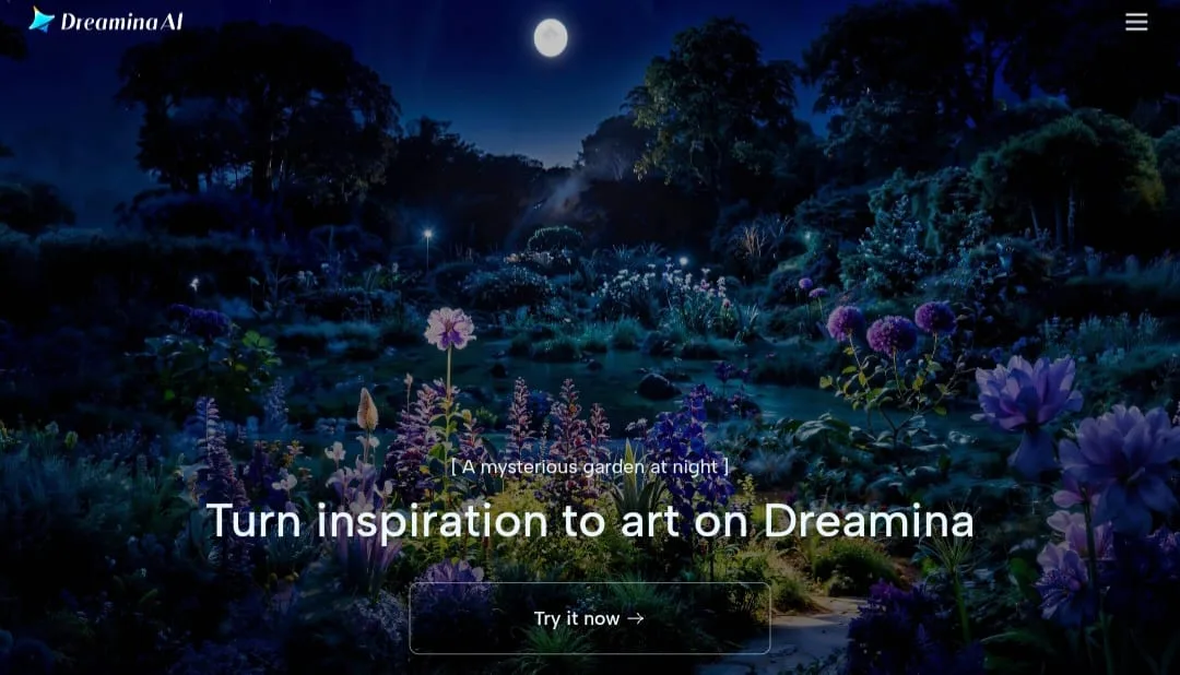 واجهة Dreamina Capcut AI لإنشاء وتعديل الصور والتصميمات وتوليد الفيديوهات بالذكاء الاصطناعي مجانًا