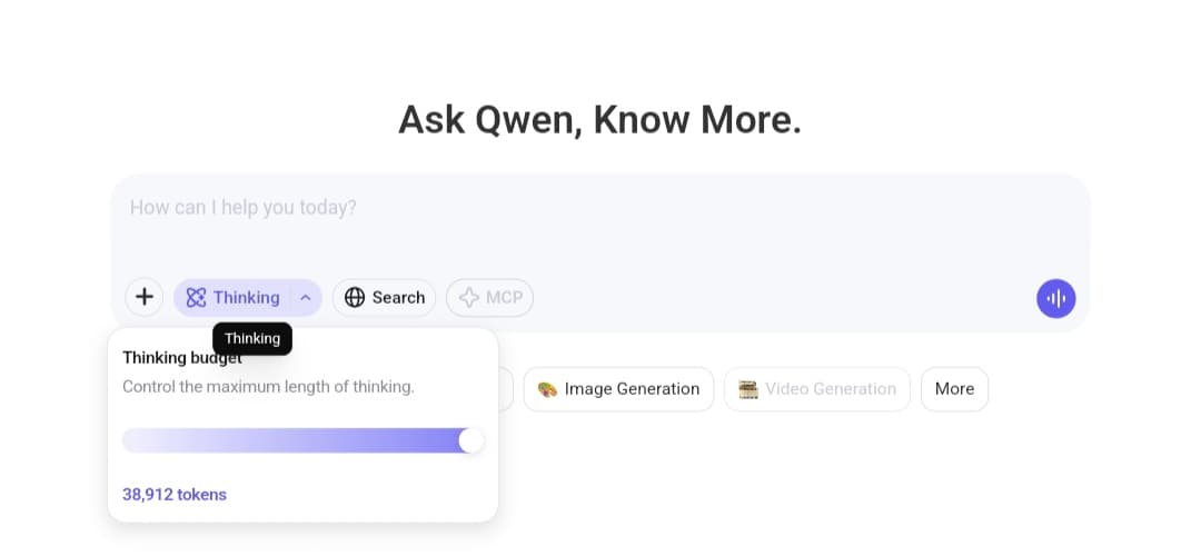 واجهة Qwen3 في منصة Qwen Chat واجهة Qwen3 في منصة Qwen Chat