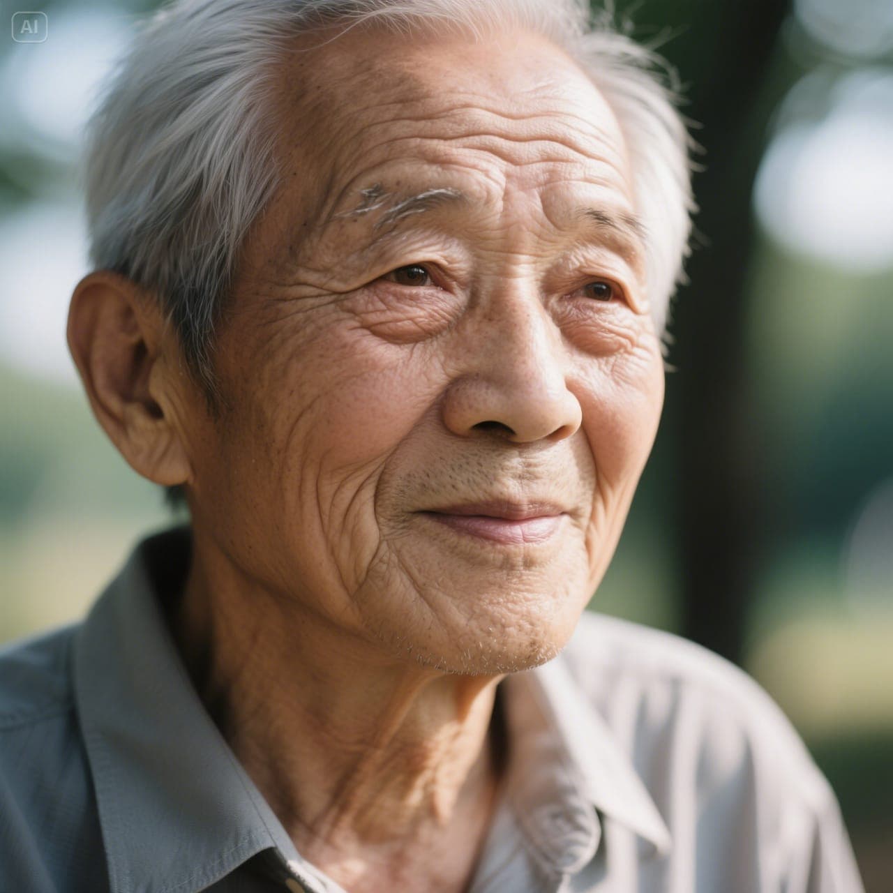 SeeDream 3.0: Close-up Portrait of an Elderly Man SeeDream 3.0 photo-realistic portrait: Close-up of elderly man's face with wrinkles.