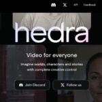 واجهة منصة hedra.com لتوليد مقاطع فيديو صوتية من الصور، وإنشاء قصص وشخصيات بالذكاء الاصطناعي.
