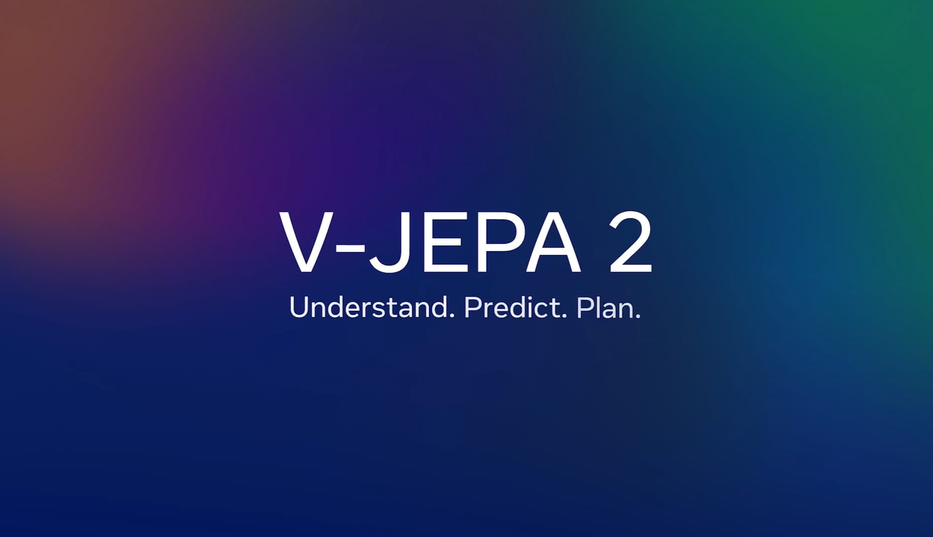 An explanatory graphic of Meta's V-JEPA 2 AI model