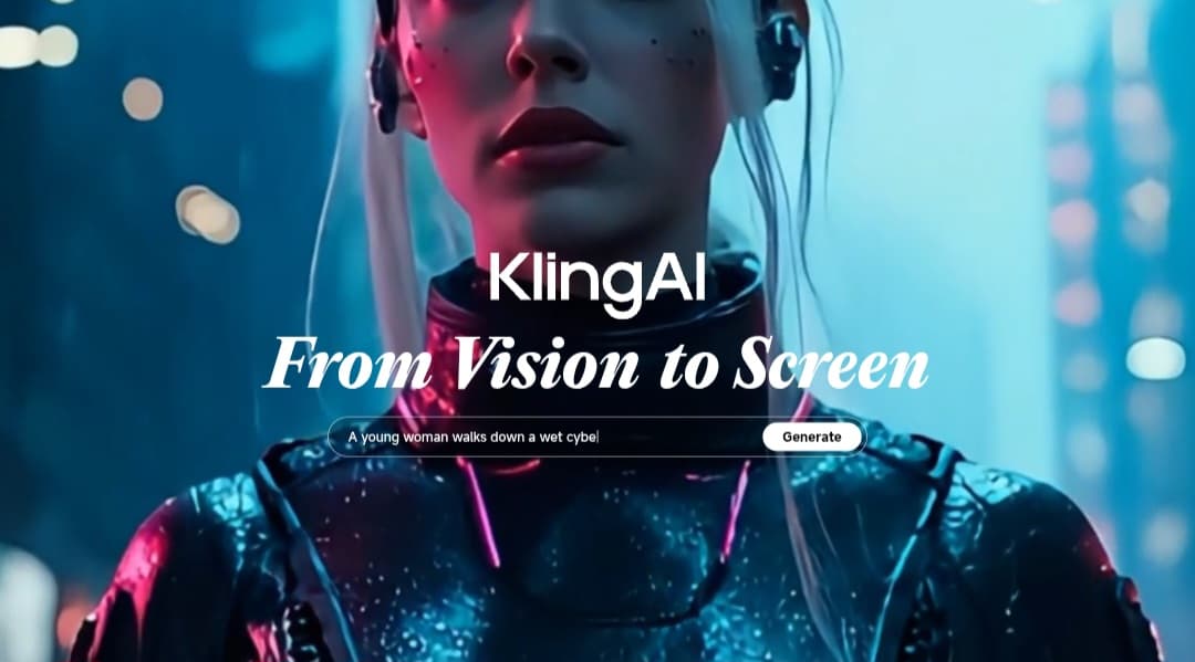 واجهة موقع Kling AI لتوليد الصور والفيديوهات وإنشاء صور الأشخاص وتغيير الملابس ومزامنة الشفاه