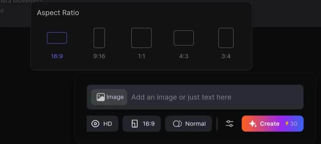 PixVerse Aspect Ratio Control clip dimensions to suit all purposes and social media platforms.