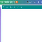 واجهة موقع speechtexter.com لتحويل الكلام إلى صوت بالذكاء الاصطناعي.