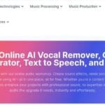 PopPop.ai homepage: Free AI tools for vocal removal, AI song covers, text-to-speech, music generation, and more.